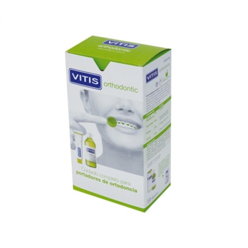 VITIS Orthodontic ZESTAW 3w1: płyn 500ml + pasta 100ml + szczoteczka