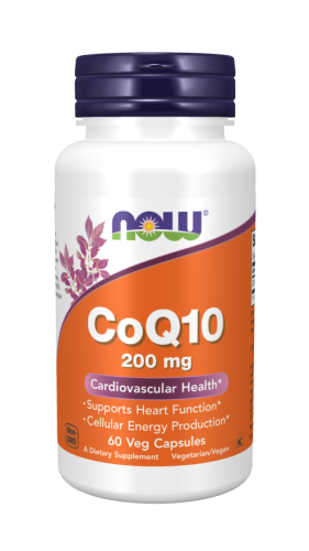 NOW Foods Koenzym Q10 200 mg (60 kaps.)