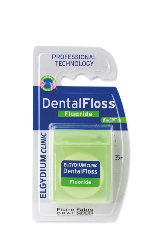 Elgydium nić dentystyczna Z FLUOREM MIĘTOWA 35 m Cool Mint - orzeźwiająca mięta