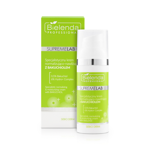 Bielenda Professional SupremeLab Sebio Derm specjalistyczny krem normalizująco-nawilżający z bakuchiolem 50ml
