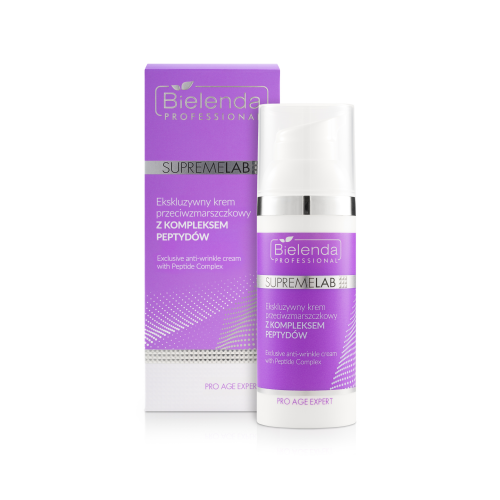 Bielenda Professional SupremeLab Pro Age Expert ekskluzywny krem przeciwzmarszczkowy z kompleksem peptydów 50ml
