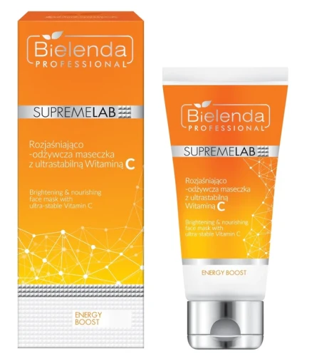 Bielenda Professional Supremelab Energy Boost rozjaśniająco-odżywcza maseczka z ultrastabilną witaminą C 70ml