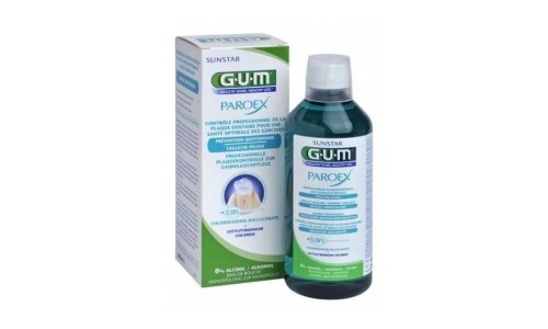 GUM PAROEX 0,06% CHX - płyn z chlorheksydyną do codziennego stosowania - 500ml