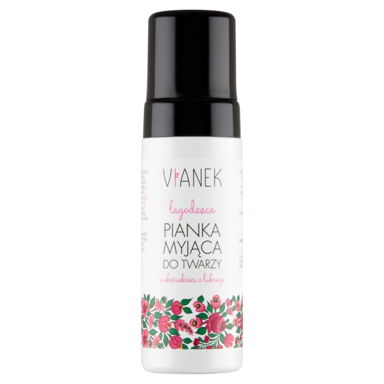 5902249015225-1 VIANEK Łagodząca pianka myjąca do twarzy 150ml (P1)