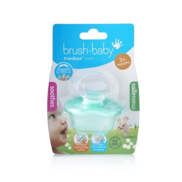 Gryzak do zębów przednich Brush-Baby dla dzieci od 3 miesiąca miętowy.jpeg