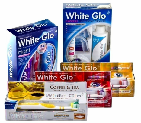 pasty wybielające white glo
