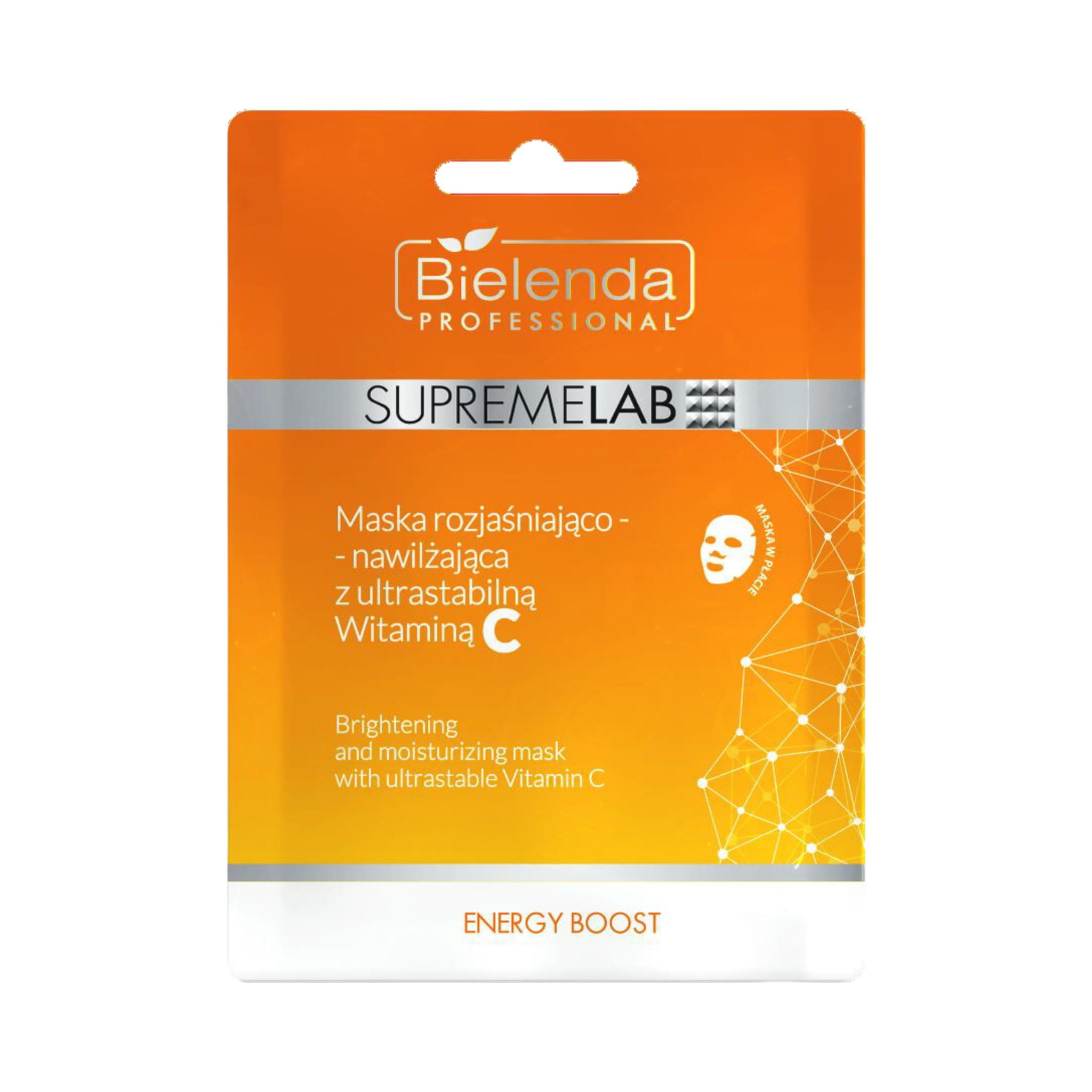 Bielenda Professional SupremeLab Energy Boost Maska rozjaśniająco - nawilżająca z ultrastabilną witaminą C