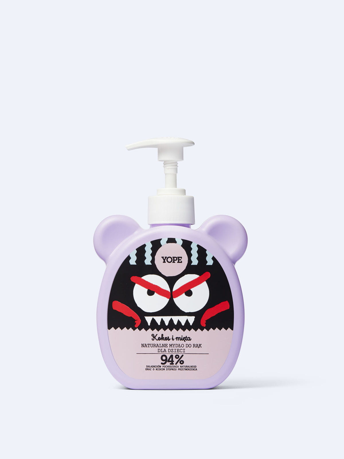 YOPE Naturalne mydło do rąk dla dzieci Kokos i mięta 400ml. 