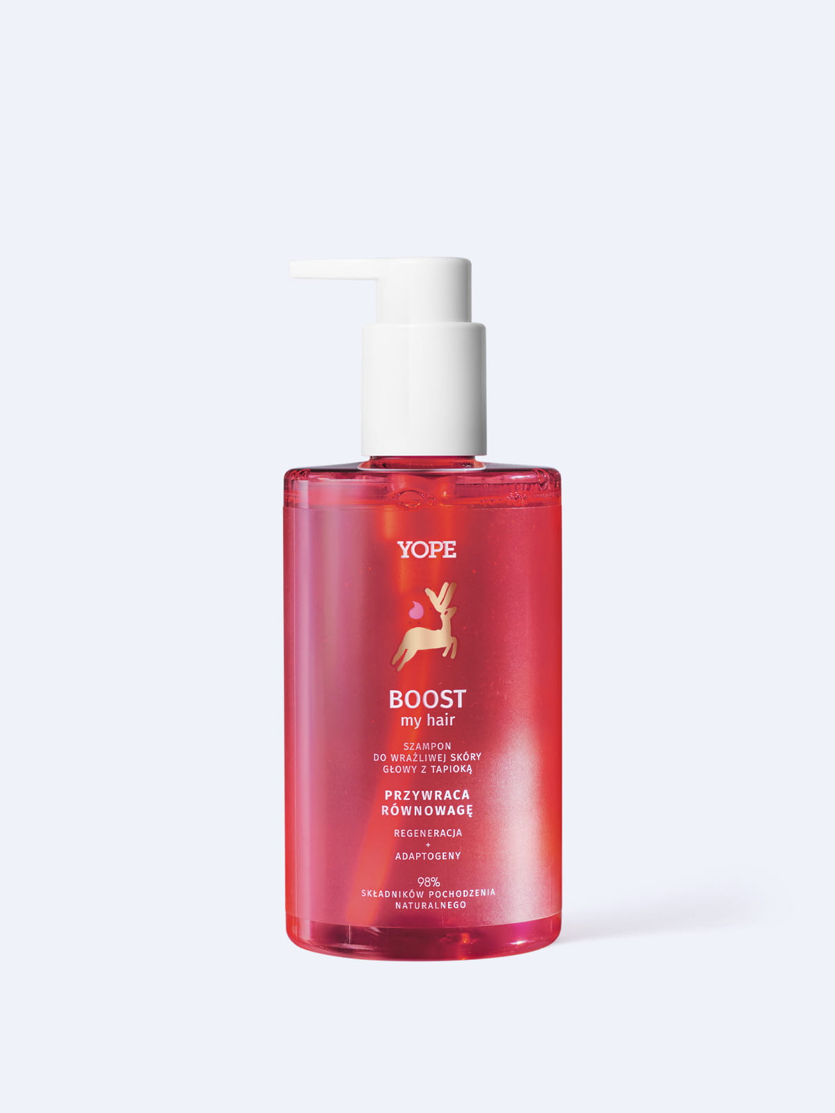 YOPE BOOST my HAIR Przywracający równowagę szampon do wrażliwej skóry głowy 300ml TER 01/2026