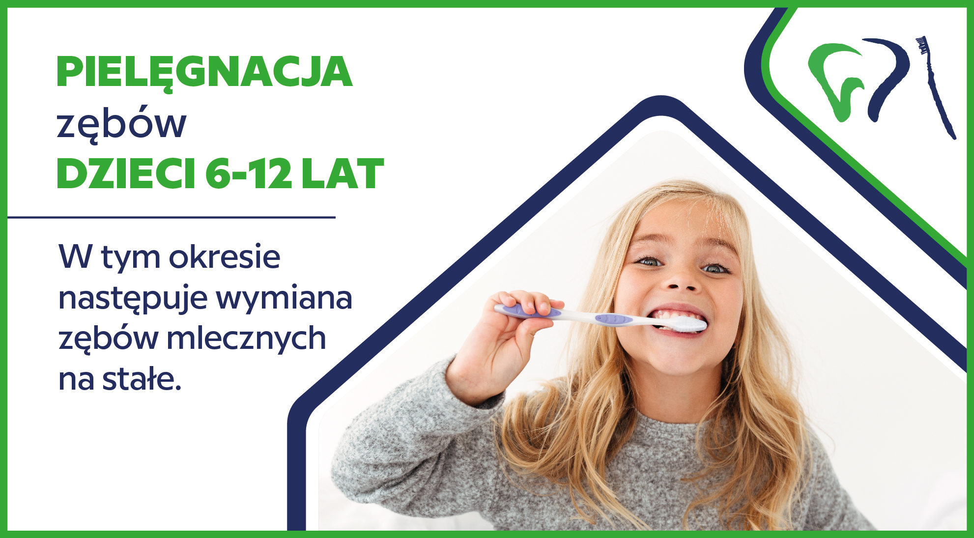Pielęgnacja zębów dzieci 6-12 lat